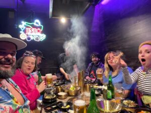 Betsy Sodaro Instagram - WE LOVE KOREAN BBQ!!!!!!!!!