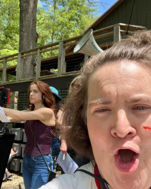 Betsy Sodaro Instagram - OOOOOOHHHHH YEAHHHHH!!!! SUMMER CAMP IS OUT!!!! I got to hang out in beautiful North Carolina with the best of the best!!! (I also had Bojangles for the first time and it didn't disappoint) Thank you @alexsaks @castillelandon Dori and everyone else for letting me be a part of this movie! Y'all gotta check it out! It's in theaters noooooow!!!!