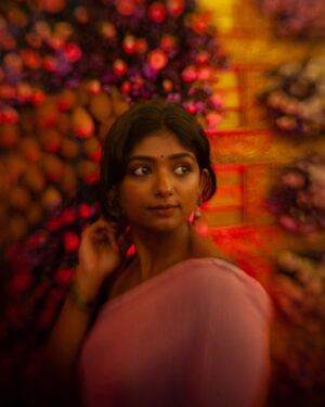 Bhoomi Shetty Instagram - The stars nodded,
The ocean agreed,
The flowers chorused,
"Bloom now---bloom free".
-------rise again. 
.
.
.
📸 @balajimanoharphotography 
.
.
.
.
.
.
.
.
.
.
#alittlebrowngirl #bhoomishetty #actress #biker #saree #photooftheday #photowalk #grateful #traditional #girlnextdoor #digitalart #flowers #viral