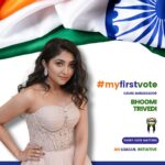 Bhoomi Trivedi Instagram - The right to vote is one of the most important duties of being a citizen! This 2024 Lok Sabha election will see a record number of youth that are eligible to vote. Therefore, I urge all people and especially the youth to get their voter ids and join in the process of celebrating the largest festival of democracy the world has seen! I congratulate @iimunofficial on its #Myfirstvote campaign and am happy to do my bit to amplify the need to vote! #myfirstvote #everyvotecounts #elections2024 #iimun