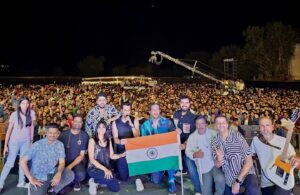 Bhoomi Trivedi Instagram - Last night was lit 🔥 👌 @gandhinagaruniversity you guys made us feel so good ❤️ thank you for singing all our songs. We love you 🙌 . 
Put a ❤️ in the comment if you were there! 

#salimsulaimanlive #salimsulaiman