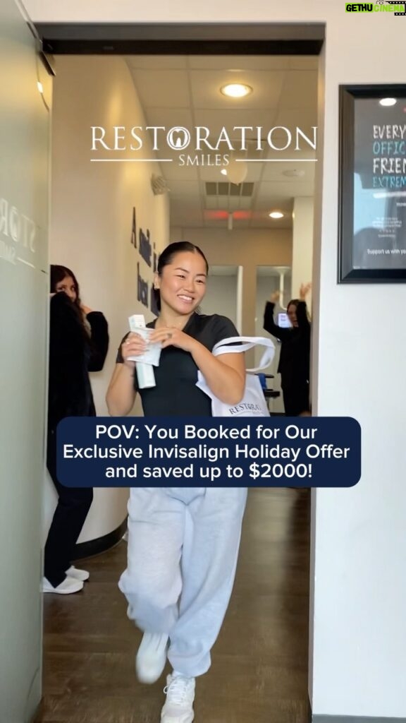 Bi Nguyen Instagram - 🌟 Making moves and saving dollars! Miss Bee just booked our exclusive Invisalign Holiday Offer, securing up to $2000 in savings! 😁✨ Click the link in our Bio to join the celebration and lock in your dream smile. 🚀 #dentistry #dentist #implants #dentalcare #invisalign #smile #teeth #restorationsmiles #TomballTX #Invisalignsale #InvisalignMagic #SmileSavings
