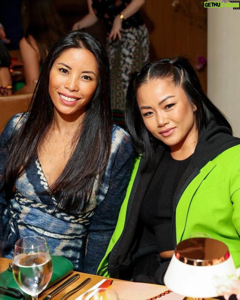 Bi Nguyen Instagram - Power moves with powerful women! Thank you @saks for celebrating #aapiwomen and @amandangocnguyen for hosting this beautiful dinner. #aapiheritagemonth #aapi #sisterhood Styled by: @alala Shoes from: @alexanderwangny