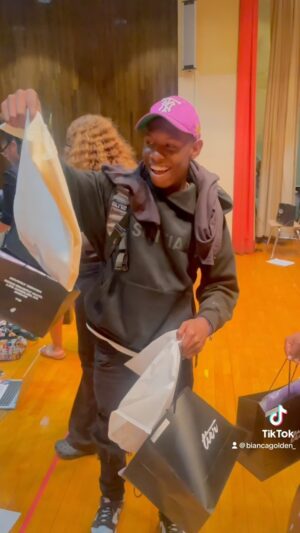 Bianca Golden Instagram - Because graduating Middle School is a big deal @tier_nyc wanted to make sure our kiddos had a BIG send-off gift. Check out their reactions ☺️❤️🎉 THANK YOU TIER