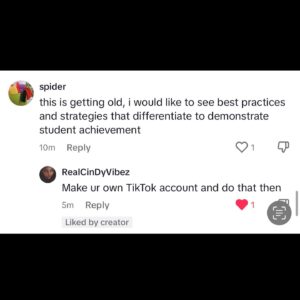 Bianca Golden Instagram - Being a teacher is HARD! Imagine creating a space for joy only for people to focus on how you're dressed. Ask the critical questions- are they qualified- WE ARE. Are their students learning & are they safe physically and emotionally-  THEY ARE! 

Worry less about our garments and more about the current state of education. 

FYI: our videos are made on dress down days 🙄
STOP FIGHTING WITH TEACHERS & EDUCATORS. We deal with enough.