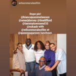 Bianca Lawson Instagram - NYC with the Crew. @paleycenter & @queensugarown luncheon ✨✨ . @janickaa thank you for coming all the way from France just to see us!🤍 . @officialmeshell I so loved hearing you talk about your process 🙏🏾♥️