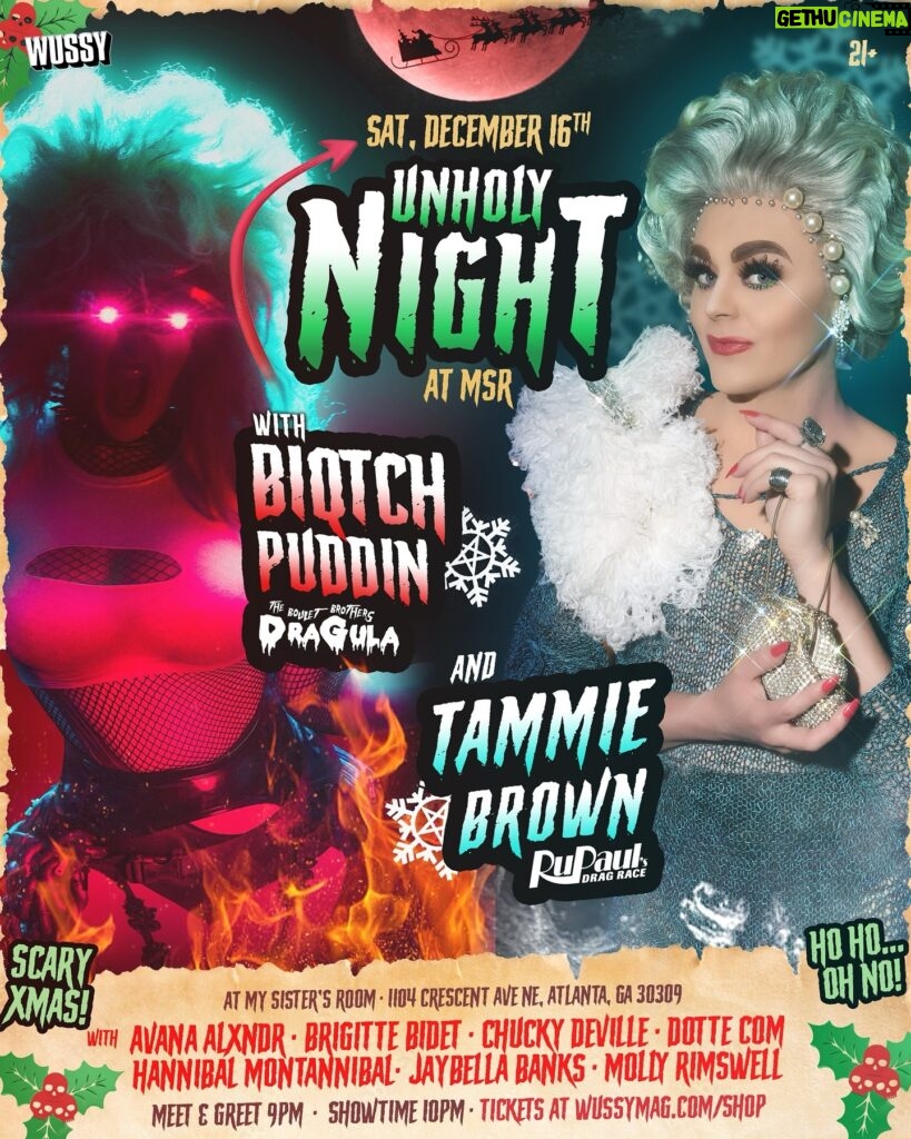Biqtch Puddin Instagram - ATLANTA TONIGHT WE ARE GETTING #UNHOLY WITH @planettammie!