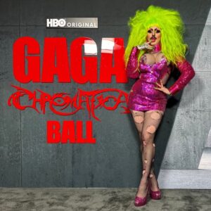 Biqtch Puddin Instagram - 💚💖✨ 
@ladygaga’s #ChromaticaBall premieres on @streamonmax tomorrow, May 25th. Thanks so much to @humanbyorientation for the invite. 🥹 It’s surely one of the best experiences of my life. And thank you #Gaga for making art that truly speaks to the queer community. You have always been that #Monster that really knows how to rock out like a #BadBitch . 💕✨