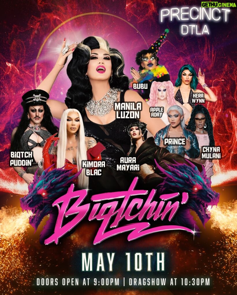 Biqtch Puddin Instagram - THIS FRIDAY is going to be @biqtchin! 🔥🐲 😱 5/10 at @precinctdtla. 🍻✨ Never been to #Biqtchin’? It’s an #ARCADE, #DRAGSHOW with a whole lot of Tomfoolery! Emo Tunes, Classic Hip Hop and lots of FagPop! Every moment is pure Nostalgic Bliss. 🎮✨ Performances by 💃🏽👨‍🎤 • @manilaluzon • @kimorablac • @auramayari • @princemarell • @appleadayxo • @chynamulani • @herawynnsf • @shesyourbubu • @biqtchpuddin Featured Gaymes 👾🕹️ • Mortal Kombat 1 • Dead Or Alive 5 • Mario Kart 8 GoGo Dancers 👯‍♀️🤘 • @vhexgirl • @bebida.favorita Beats By 🎶🥁 • @theonlysuccubus • @foxythedj A 10$ cover gets you unlimited tokens to play Video Games, the opportunity to “Network” in the bathroom and also access to one of the best #DragShows in Los Angeles!