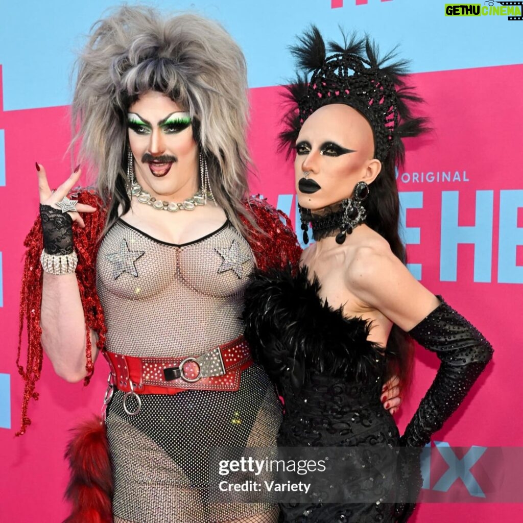 Biqtch Puddin Instagram - Nothin’ but a gewd time at the @werehere premiere! Seriously the episode they showed us was so mindblowingly awe inspiring. Thank you @humanbyorientation for inviting me and @gettyimages for the fabulous photos. #WereHere #hbomax #HBO