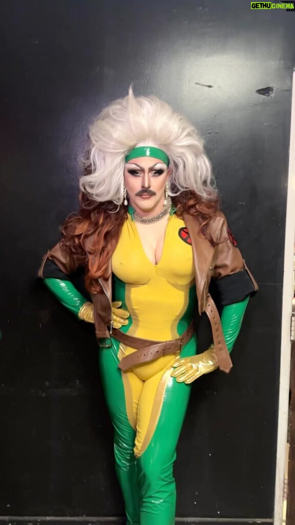 Biqtch Puddin Instagram - Who else is staying up tonight to watch #XMEN97 tonight? Last episode still has me GAGGED! @xmenofficial @disneyplus @marvelstudios #ROGUE #XMEN #MARVEL Outfit by @enrique.thomas Wig by @wigsbytips Hair provided by @ardawigs