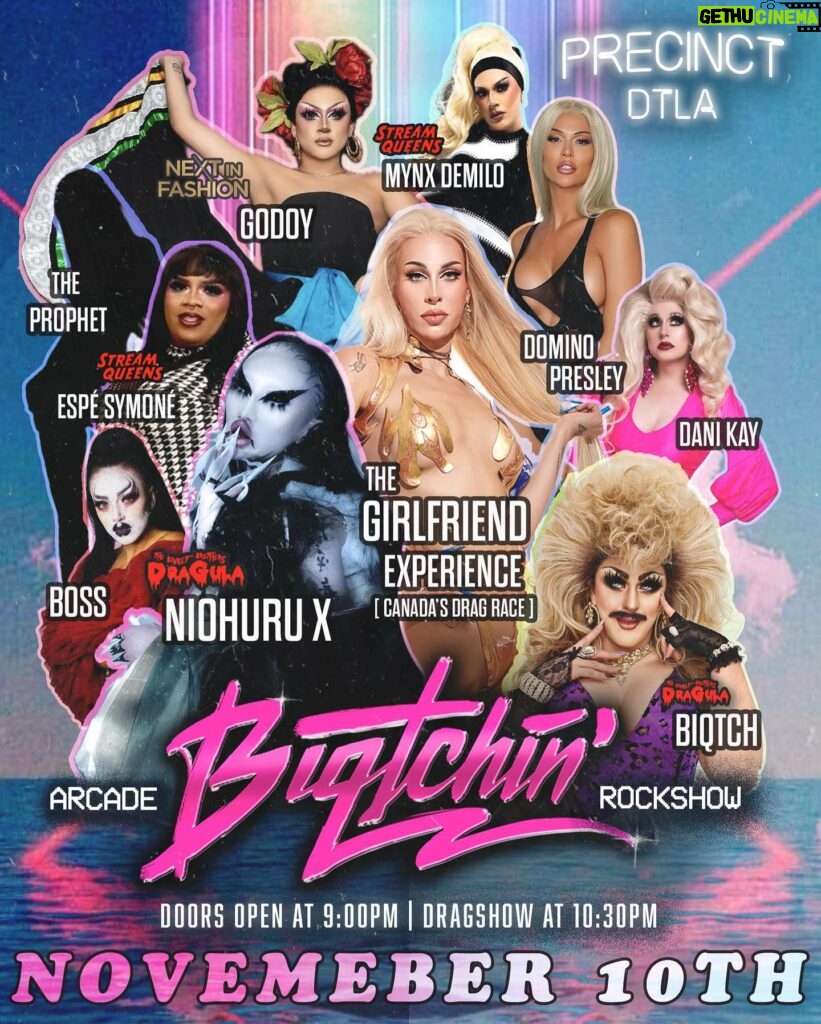 Biqtch Puddin Instagram - TONIGHT IS GONNA BE @biqtchin AT @precinctdtla 🏳️‍⚧️✨ Never been to Biqtchin? It’s an #ARCADE, #ROCKSHOW with a whole lot of Tomfoolery! Emo Tunes, Classic Hip Hop and lots of FagPop! Every moment is pure Nostalgic Bliss. 🎮✨ This month we are celebrating @jenophora’s BDAY! 🦈✨ Performances by 💃🏽👨‍🎤 • @the.girlfriendexperience • @vampirechinese • @thedominopresley • @gisforgodoy • The Prophet • @espesymone • @mynxqueen • @miss_danikay • @boss.akag • @biqtchpuddin Featured Gaymes 👾🕹 • @mortalkombat 1 • DEAD OR ALIVE 5 • Super Smash Bros ULT GoGo Dancers 🕺🤘🏽 • @cupid.uncrushable • @bella.milano.3152 • @krumpmasterkrump Beats By 🎶🥁 • @djlazyeye • @foxythedj A 10$ cover 🎟 gets you unlimited tokens to play Video Games, the opportunity to “Network” in the bathroom and also access to one of the best #DragShows in Los Angeles! 🌙