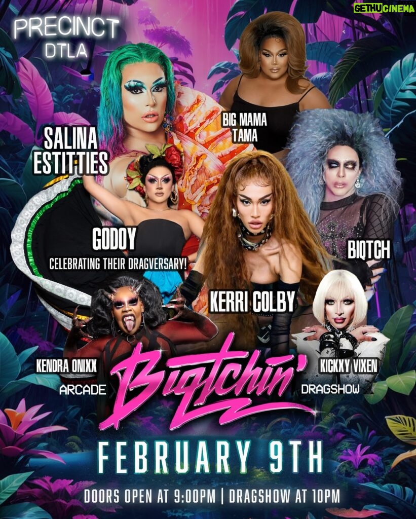 Biqtch Puddin Instagram - 2/9 This Friday is gonna be @Biqtchin at @precinctdtla 🫦✨ Never been to #Biqtchin’? It’s an #ARCADE, #DRAGSHOW with a whole lot of Tomfoolery! Emo Tunes, Classic Hip Hop and lots of FagPop! Every moment is pure Nostalgic Bliss. 🎮✨ This month we are celebrating the #Dragaversary of LA’s beloved icon, seamstress to the dolls and star on @netflix’s @nextinfashion - @gisforgodoy 💅✨ Performances by 💃🏽👨‍🎤 * @estitties * @kerricolby * @gisforgodoy * @kendraonixxx * @kickxy_vixen * @bigmamatama * @biqtchpuddin Featured Gaymes 👾🕹️ * Tekken 8 * SoulCalibur * Super Smash Bros ULT GoGo Dancers 🕺🤘 * @brentbailey12 * @jesboy711 Beats By 🎶🥁 * @djlazyeye * @foxythedj A 10$ cover gets you unlimited tokens to play Video Games, the opportunity to “Network” in the bathroom and also access to one of the best #DragShows in Los Angeles!