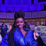 Birgundi Baker Instagram - it’s giving, my mama in the 90s.. what a night. thank you to the kind and talented MU @mmusse Hair @ajknowshair