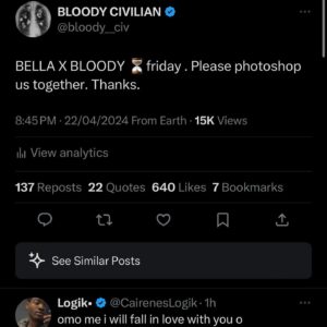 Bloody Civilian Instagram - @bella_shmurda X @bloody__civ 🚀 FRIDAY
