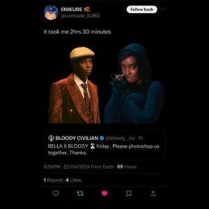 Bloody Civilian Instagram - @bella_shmurda X @bloody__civ 🚀 FRIDAY