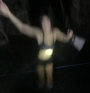 Blu Hunt Instagram - i went uh spelunking so you dont have to
