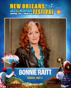 Bonnie Raitt Instagram - Just announced! Bonnie Raitt and her band will return to the New Orleans Jazz & Heritage Festival on Sunday, May 5th! @jazzfest takes place April 25 - May 5 with 600  bands, can’t-resist food, must-see crafts, daily parades and more. Tickets and info at the link in bio. #jazzfest