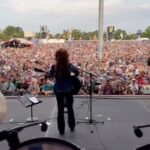 Bonnie Raitt Instagram - We want to thank all of our friends and fans for an absolutely fantastic @jazzfest gig. Got to go to the festival on Saturday and enjoy the wonderful music, food and vibes that are simply like no other in the world. Thank you to Quint Davis and his wonderful team for taking such good care of us. This was our 12th appearance at Jazzfest and always one of our favorite stops on every tour. — Bonnie Video courtesy of Ricky Fataar during the beginning of “Angel From Montgomery.”
