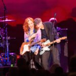 Bonnie Raitt Instagram - Wishing a very Happy Birthday to @jamestaylor_com today. Miss you, dear pal. Here’s a sweet moment from our 2017-19 tour together. Lots of love, Bonnie Photo by Paul Hooper (Feb 27, 2019 Lexington, KY)