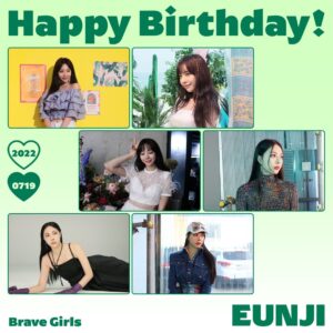 Brave girls Instagram - 🎁𝟵𝟮𝟬𝟳𝟭𝟵🎁 
𝑯𝑨𝑷𝑷𝒀 𝑬𝑼𝑵𝑱𝑰 𝑫𝑨𝒀
브레이브걸스의 은지의 생일을 축하합니다🎉

#브레이브걸스 #BraveGirls #은지 #EUNJI
#HAPPY_EUNJI_DAY