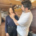 Bree Turner Instagram - Marcos helping me usher in 2024 energy. 💇🏻‍♀️