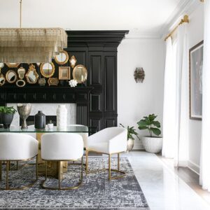 Breegan Jane Instagram - Hey you! Are you still afraid of black paint? Why? Listen, it’s 2024 and we are putting those myths to rest! Black doesn’t make spaces smaller if it’s utilized well. In fact, black can actually act as an amazing accent in spaces and draw the eye to exactly where you want. I especially love pairing black with metallics, because it magically makes them appear even shinier than they already are! So put those old design wives tales to rest and break out those moody shades. Your spaces are begging for a bold upgrade!