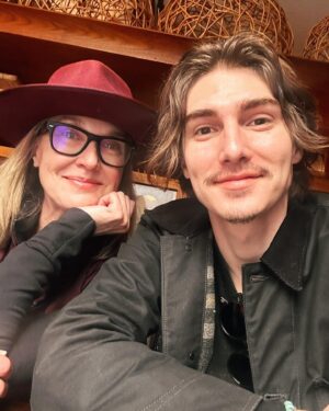 Brenda Strong Instagram - Post holiday hang with my handsome son @zaknotwack. 🫶🏼🥰🌻#mothersontime❤️❤️❤️