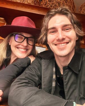 Brenda Strong Instagram - Post holiday hang with my handsome son @zaknotwack. 🫶🏼🥰🌻#mothersontime❤️❤️❤️