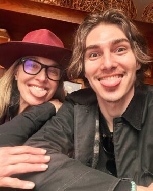 Brenda Strong Instagram - Post holiday hang with my handsome son @zaknotwack. 🫶🏼🥰🌻#mothersontime❤️❤️❤️