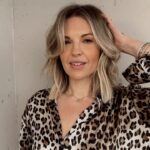 Briana Buckmaster Instagram - When she asks for “the kitty” cut ⚡️ Another fun colour session with on of my favourite babes @officialbrianab 🤍 While we are growing out her hair we decided to switch things up and gave her some more face-framing layers (aka grown out curtain bangs) and we also added some @philocalyhair tape-in extensions to create more fullness and a bit more length 🙏🏻 I love to show that you can have fun with your hair while growing it out 🤍 #chrisweberhair #vanillaloft #vancouverhairstylist #kittycut #thekittycut