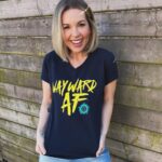 Briana Buckmaster Instagram – Friends! Guess what’s back!? If you’ve found yourself wishing you had a little something Wayward in your life, look no further. I was ecstatic to pull this beauty back out and was instantly reminded of what we started together way back when. (Is this vintage now?) 
OG Wayward AF back for a short time, benefiting @newleashonlifeusa. Check everything out at the link in my bio!