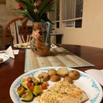 Briana Renee Instagram - Seared lemon pepper halibut, with zucchini, rainbow carrots, and lightly seasoned baby russet potatoes for my hubby & my big girl 😋 My halibut was seasoned with Himalayan sea salt, and I skipped on the potatoes! For some reason it was more filling than breakfast, and I made 3 tummies happy 🥰 This was the first completely home cooked meal I’ve made in about 6 months.. I’m baaaack 💋 #homecooking #healthyfood #nowUCme