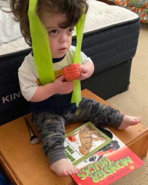 Briana Renee Instagram - This is our Maverick by definition ~ {rebel with a good heart, who beats to his own drum} 💙 Currently he is watching Ugly Dolls - which he calls “yellow green pink” - with all of his relaxing essentials. 😅😜♥️ Everyday he learns, and teaches us, something new. The journey has been bumpy, stressful at times, but he is a beautiful ray of light and smiles (and those eyes melt my heart, every time)! He is brilliant, resilient, resourceful, and very musically inclined. I am so grateful that all of our kids have stayed relatively healthy through this pandemic, but I haven’t always handled Maverick’s high-pitched screaming stims well at all. I’ve yelled, I’ve cried, I’ve closed myself in the closet just to have 3-5 minutes of quiet. We got the diagnosis coming up on 1 year ago, and then 2 months later - shutdown! This year I don’t have a resolution, but rather a change of mindset. I will focus on gratitude and positivity, and take all the quiet closet breaks I need without feeling guilty lol. This is high functioning autism ❤️💛💙🤍 and I couldn’t have survived this last year without my amazingly supportive, loving, and patient beyond measure husband @manning_party_of_5 📸 #2/365 #MaverickJax #mamasboy #autismmom #onedayatatime