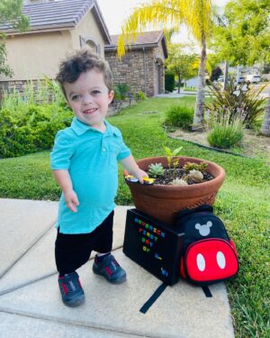 Briana Renee Instagram - First day of 7th & Kindergarten 🤩 I’m so happy that they are able to return to some sense of “normalcy” ~ growing friendships, and expanding their beautiful minds 🕉 These two are destined to change the world, because they’ve definitely changed mine for the greatest good 💜❤️💛💙🤍 I am one #proudmama @manning_party_of_5 #bestillmyheart #kindergarten #middleschool #ohtheplacesyoullgo