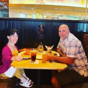 Briana Renee Instagram - Date night with my handsome hubby @cheesecakefactory 💖 We have 3 rules ~ no talking about kids, or work, and no cell phones at the table! 2 out of 3 ain’t bad since it WAS a school day 😇 #nightout #manningpartyof2 #thisis40