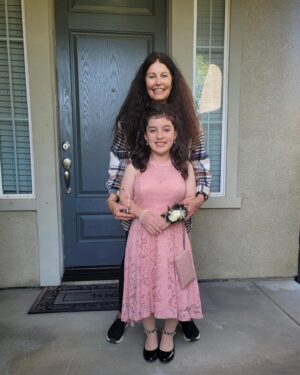 Briana Renee Instagram - And just like that 🫰🏻Leiana is off to her first semi-formal school dance 🌸 She will be graduating 8th grade next week, and growing into such a gorgeous young lady {inside and out} 💗 Maverick had to get dressed up in his own way 🤪 I’m in awe of who my girl has become, and I’m so blessed that her spirit chose me to be her mama 🌸 #bestillmyheart #proudmama #firstdance #highschoolbound