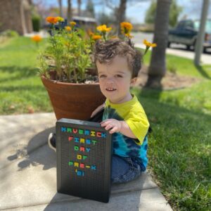Briana Renee Instagram - 💙 My handsome Maverick rocking his new hair style for the first day of Pre-K 2021🤘🏻👉🏻 @manning_party_of_5 #prek #hesready #MaverickJax #nofilterneeded #styling