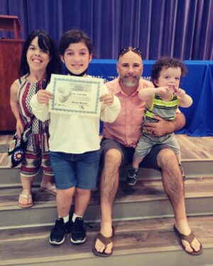 Briana Renee Instagram - Leiana was recognized for her academic achievement today of earning a 3.78 GPA 👩🏻‍🎓🤩 She never ceases to amaze me, and when she puts her mind to something ~ nothing can extinguish her flame… 🌻 A masters degree is in her sights, with the goal to make a positive difference in the world 💪🏻 We {Maverick included} couldn’t be more proud of this girl 💛 @manning_party_of_5 #proudmama #getitgirl #7thgrade #littlebutfierce