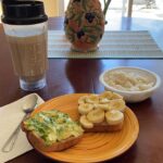 Briana Renee Instagram - Good morning, good morning! 🎙🎶 I wake up looking forward to healthy eating... It’s become one of my favorite things 😅 Today I have 2 slices of @canyonglutenfree mountain white toast - one with 1/4 avocado & Himalayan salt; and the other with almond butter, 1/2 banana and a drizzle of raw organic honey). With this I have a bowl of rice with vegan butter & a drizzle of honey, and my @drinkorgain super foods protein drink w/ almond milk 😋 #nowUCme #healthylifestyle