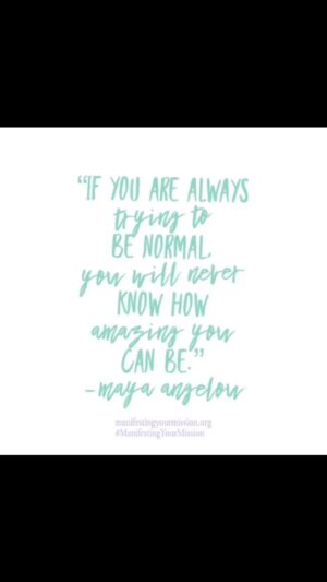 Brianna Brown Instagram - I 💗 this quote and here is why…
⠀⠀⠀⠀⠀⠀⠀⠀⠀
First of all, Maya Angelou’s quotes are always on point, profound, and soaked in wisdom. 
⠀⠀⠀⠀⠀⠀⠀⠀⠀
I remember growing up trying to fit in. Trying to sit at the cool lunch table, trying to be accepted by the “popular” crowd, and wanting to be accepted by my peers. 
⠀⠀⠀⠀⠀⠀⠀⠀⠀
When life threw me in another direction, it forced me to see how silly that need for acceptance through other’s eyes really was. One’s self esteem should not be dictated by others! Trying to fit in and be normal is boring, and sheep-like vs. being a shepherd. 
⠀⠀⠀⠀⠀⠀⠀⠀⠀
Dimming oneself to fit the mold of “acceptable” that is crafted by... what? Advertising and media? 
⠀⠀⠀⠀⠀⠀⠀⠀⠀
So many folks think they are being original, but they are only regurgitating what has been brainwashed onto them. 
⠀⠀⠀⠀⠀⠀⠀⠀⠀
I believe we all have unique gifts blessed upon us. Our job is to peel back the layers and embody them fully. To live life without regret and allow ourselves to be amazingly who we were meant to be. 
⠀⠀⠀⠀⠀⠀⠀⠀⠀
Perhaps today, choose to throw your shoulders back, look folks in the eye, smile with each breath, and choose to let go of limited conditioning and instead shine bright! 🌟