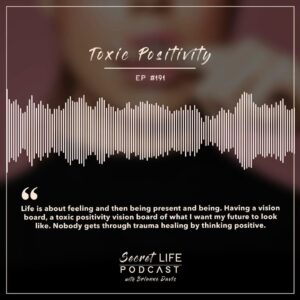 Brianne Davis Instagram - Secret Life Podcast Ep #191 — Toxic Positivity - In this eye-opening episode of the Secret Life Podcast, Brianne Davis-Gantt tackles the pervasive culture of toxic positivity and the misconception that positive thinking alone can heal deep-seated trauma. With her trademark blend of passion and authenticity, Brianne challenges the societal pressure to maintain a facade of happiness, arguing that true healing requires us to confront and feel our pain, not mask it with forced optimism. From vision boards to mantras, she debunks the myths that often hinder our emotional growth and advocates for a more honest approach to our inner struggles. Listen in as Brianne shares heartfelt stories, including her son’s raw expression of emotion, to illustrate the power of embracing every feeling as it comes. If you’re tired of the “good vibes only” narrative and ready to explore the real journey of healing, this episode is a must-listen.

______

If you or anyone you know is struggling with addiction, depression, trauma, sexual abuse or feeling overwhelmed, we’ve compiled a list of resources at secretlifepodcast.com.
______

HOW CAN I SUPPORT THE PODCAST? Tell your friends & Share Online! Follow, Rate & Review wherever you listen to podcasts.  You can now rate us on Spotify! Listen everywhere you podcast: https://linktr.ee/secretlifepodcast

To share your secret and be a guest on the show email secretlifepodcast@icloud.com

#SecretLifePodcast #ToxicPositivity #EmbraceThePain #RealEmotions #HealingTrauma #AuthenticLiving #EmotionalHonesty #FeelToHeal #NoMoreMasks #TheTruthAboutPositivity