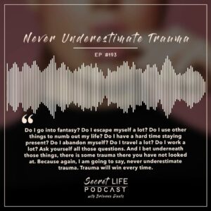 Brianne Davis Instagram - Secret Life Podcast Ep #193 - In this profound episode of Secret Life Podcast, Brianne Davis-Gantt confronts the underestimated force of trauma and its pervasive influence on our lives. With unflinching honesty, Brianne delves into the myriad ways trauma manifests, from addictions and toxic relationships to relentless pursuits of success and material possessions. Through a powerful narrative, she shares a gripping intervention story, shedding light on trauma’s role in substance abuse and the often overlooked emotional wounds beneath.

Join Brianne as she emphasizes the importance of facing our past pains and the dangers of trivializing our experiences by comparing them to others’. She encourages listeners to ask themselves hard-hitting questions about their behaviors and to recognize the signs of unaddressed trauma. Whether it’s neglect, abandonment, or abuse, Brianne stresses that trauma doesn’t discriminate and can impact anyone, regardless of their outward success or happiness.

This episode is a call to action to stop running from our shadows and to start the healing process. Brianne offers practical advice for uncovering and confronting the trauma that lies hidden within, advocating for a life of true freedom and release from the patterns that hold us back. If you’re ready to break the cycle and face the trauma that’s been steering your life, this episode is an essential listen.
______

If you or anyone you know is struggling with addiction, depression, trauma, sexual abuse or feeling overwhelmed, we’ve compiled a list of resources at secretlifepodcast.com.
______

HOW CAN I SUPPORT THE PODCAST? Tell your friends & Share Online! Follow, Rate & Review wherever you listen to podcasts.  You can now rate us on Spotify! Listen everywhere you podcast: https://linktr.ee/secretlifepodcast

To share your secret and be a guest on the show email secretlifepodcast@icloud.com

#SecretLifePodcast #Trauma #HealingJourney #Addiction #MentalHealth #EmotionalPain #Recovery #SelfDiscovery #Intervention #TrueFreedom #HealingTrauma #PersonalGrowth