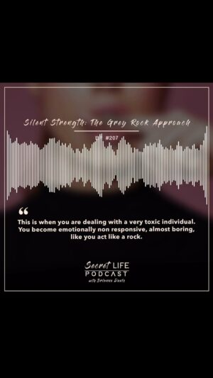 Brianne Davis Instagram - Secret Life Podcast Ep #207 — Silent Strength: The Grey Rock Approach — Are you tired of being affected by toxic individuals? Our newest podcast episode introduces ‘grey rocking,’ a life-changing technique for emotional detachment. Learn how to become uninteresting to narcissists, set boundaries, and protect your peace. Don’t miss out on this empowering discussion—tune in now and take control of your emotional well-being!
______

If you or anyone you know is struggling with addiction, depression, trauma, sexual abuse or feeling overwhelmed, we’ve compiled a list of resources at secretlifepodcast.com.
______

HOW CAN I SUPPORT THE PODCAST? Tell your friends & Share Online! Follow, Rate & Review wherever you listen to podcasts.  You can now rate us on Spotify! Listen everywhere you podcast: https://linktr.ee/secretlifepodcast

To share your secret and be a guest on the show email secretlifepodcast@icloud.com

🔑 Episode Keywords
Grey Rocking, Toxic Individuals, Narcissistic Behavior, Emotional Camouflage, Boundary Setting, Conflict Avoidance, Co-Parenting, Emotional Detachment, Manipulation Tactics, Self-Preservation, Emotional Well-being

#SecretLifePodcast #GreyRocking #ToxicRelationships #Narcissism #EmotionalWellness #BoundarySetting #ConflictAvoidance #CoParenting #EmotionalDetachment #selfpreservation #taylorswift #vanderpumprules #greyrock #silenceisgolden