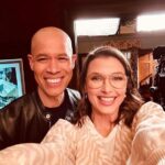 Bridget Moynahan Instagram – Look who came to dinner! The charismatic, charming, and oh so talented @vladduthierscbs! 

@bluebloods_cbs @cbsmornings @vladduthierscbs @willestes101 @vrayskull @donniewahlberg
