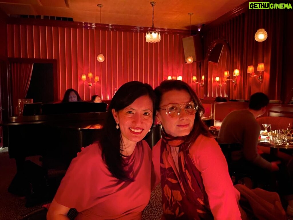 Bridget Moynahan Instagram - Thank you @bridgetbarkan for making our night so special @duaneparknyc! @joanneramoswriter was the #perfectdate #lunarnewyear #chinesenewyear #ladiesinred #explorenyc #supportartists #celebratelife