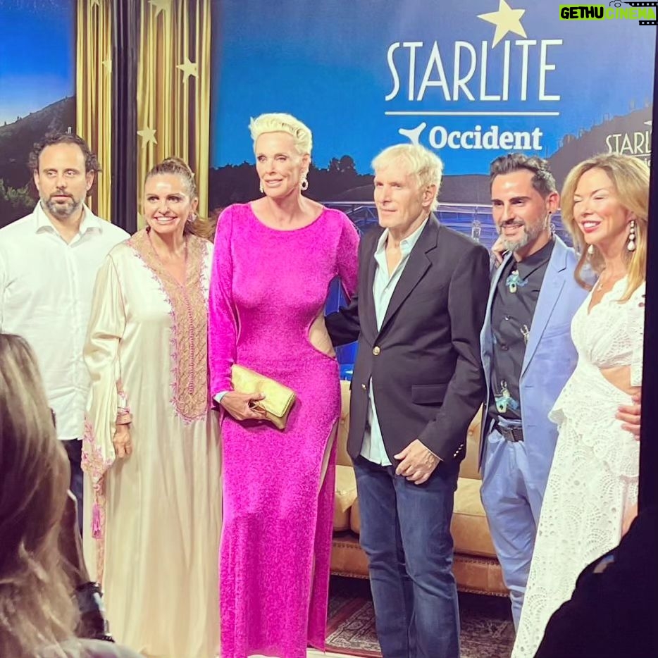 Brigitte Nielsen Instagram - Thanks @sandrastarlite @ignaciomaluquer for having me at your amazing @starlitefestival So much fun listening @michaelbolton Great summer in Marbella just started with you guys!