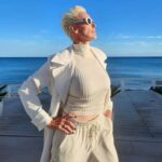 Brigitte Nielsen Instagram - pale ensemble