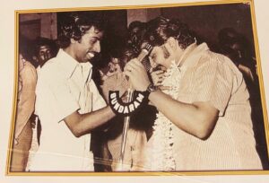 Brindha Sivakumar Instagram - Felt very Happy and Honoured  to Recieve Kannadhasan Ayya Award from Ajanta Fine Arts Since 1975! 48 th year !  Thank you Ajanta Babu Sir (on extreme left ) for this Award 🙏🏼 Was such a happy feeling As Appa and Anna had Recieved Award from same Event,  when they started their career! 😊✨Thank you @musicdirdhina Sir, Shanthi Joseph Mam, Tamil Amudhan sir and Jayanthi Kannapan Aunty🙏🏼