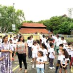 Brindha Sivakumar Instagram – Happy to Flagoff kid’s dance Marathon-“Happy feet “by @merrygo_around with @dr_saranya_jaikumar at Besant Nagar this morning at 6.30 Am  Kalpa and Sunitha founders of merry go around ,do very interesting kids programs ! Pls check out for interesting children activity !😊✨